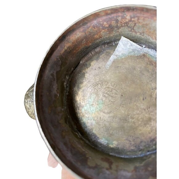 Antique Vintage Hand Etched Hinged Tea Coffee Pot Stamped Best German Silver - Picture 13 of 17